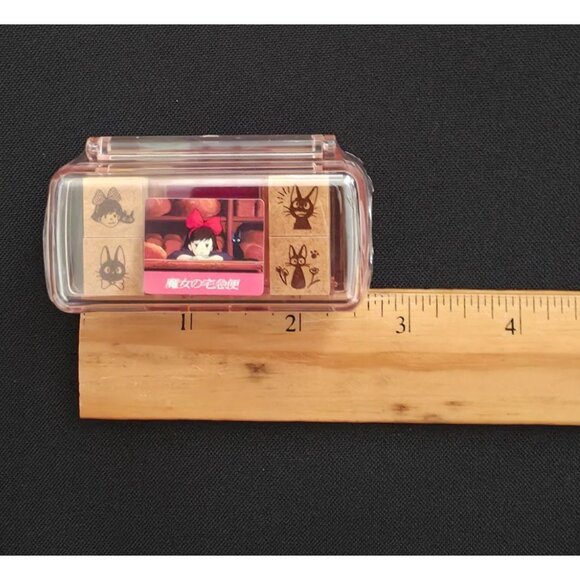 Studio Ghibli Park Japan Kikis Delivery Service Mini Rubber Stamp Set + Ink Pad - Picture 6 of 8